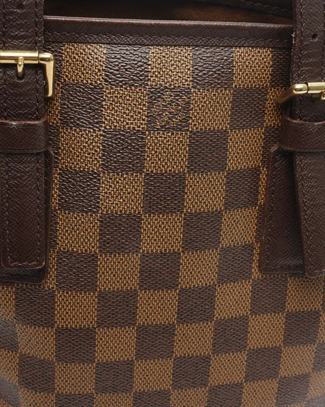 Louis Vuitton Damier Ebene Marais Bucket Bag in Brown Canvas from A Retro Tale, photo 6 of 12