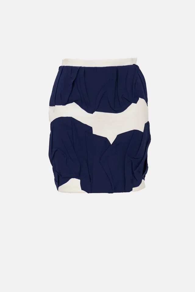 Chanel 2014 Paneled Skirt in Silk from VSP Consignment