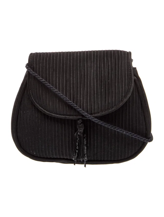 Bally Satin Crossbody Bag in black Satin from The RealReal