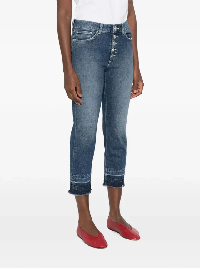 Dondup button-fly frayed jeans, photo 2 of 4 from SENSER