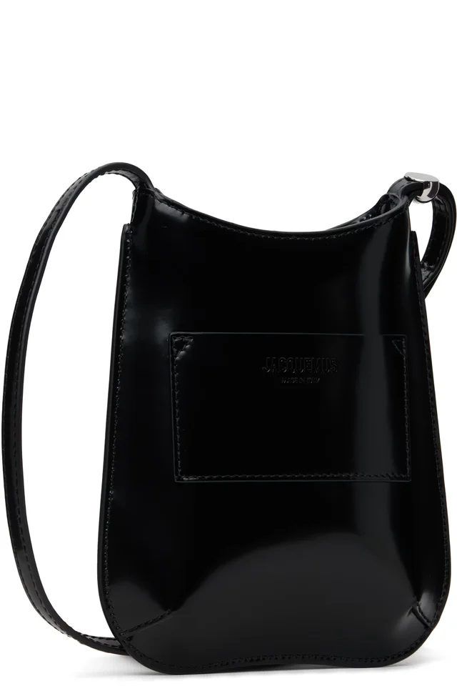 JACQUEMUS Black 'The Bisou phone pouch' Bag, photo 3 of 3 from SSENSE