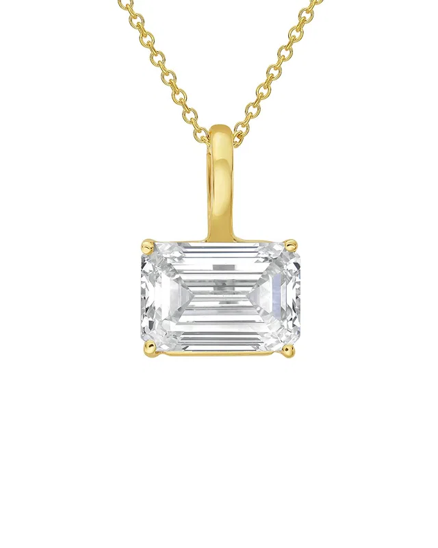 Diana M Lab Grown Diamonds 14K 4.00 ct. tw. Lab-Grown Diamond Solitaire Pendant, image 1 of 1 from Rue La La