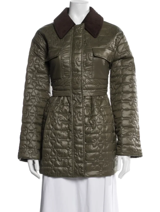 GANNI Patterned Jacket in green from The RealReal