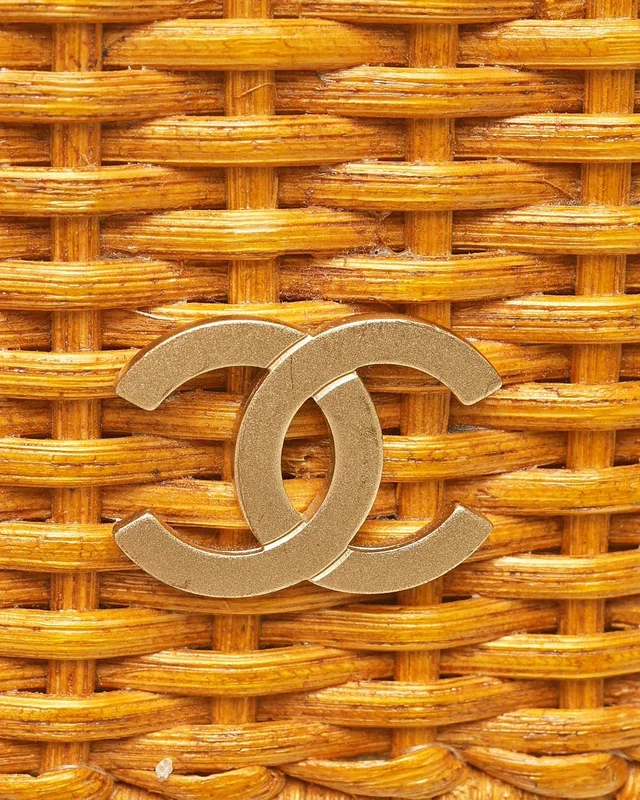 Chanel CC 2001s Timeless Picnic Wicker Flap Bag in Raffia from A Retro Tale, photo 6 of 11