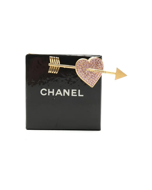 Chanel Arrow Rhinestone Pin Brooch from A Retro Tale, photo 2 of 4