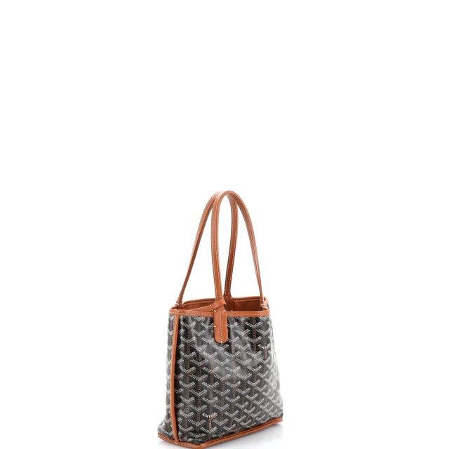 Goyard Anjou Reversible Tote Coated Canvas Mini in brown|red Coated canvas from Rebag, photo 3 of 9