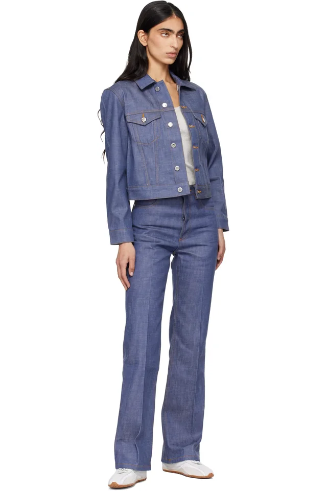 A.P.C. Blue Dion Denim Jacket, photo 4 of 4 from SSENSE