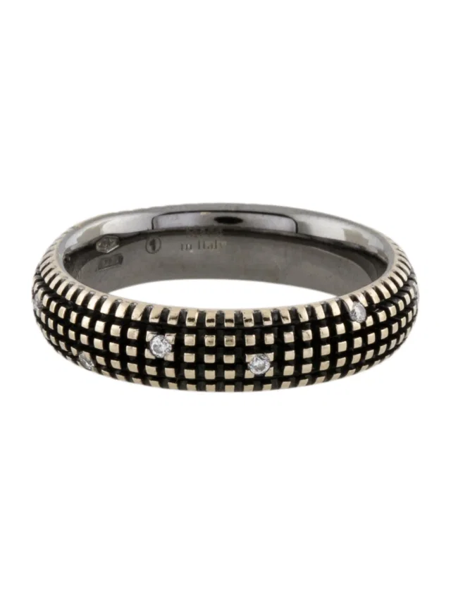 Damiani 18K Diamond Metropolitan Band in multicolor from The RealReal