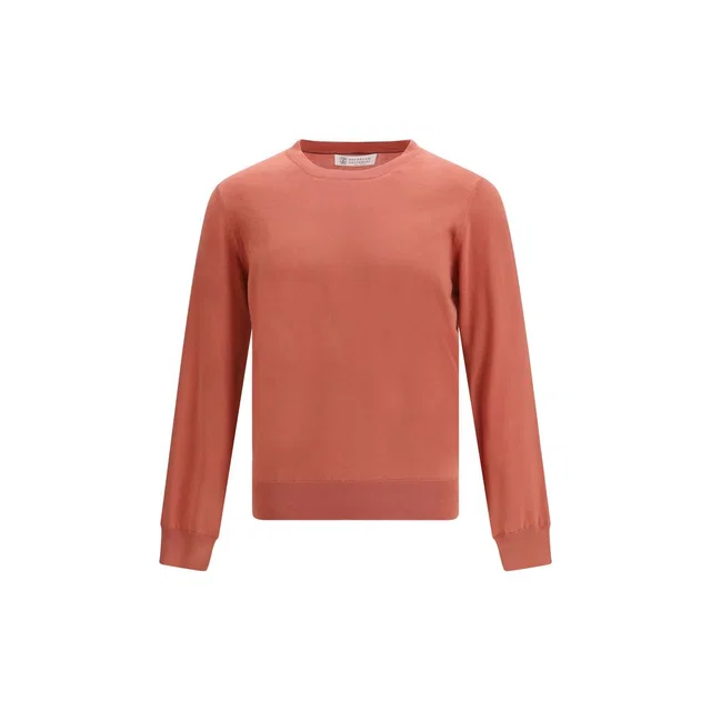 Brunello Cucinelli Orange Cotton Sweatshirt in Orange from HEWI