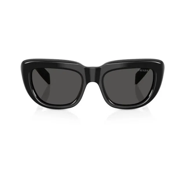 Prada 0pr Cat-Eye Acetate Sunglasses — Black in Black from HEWI