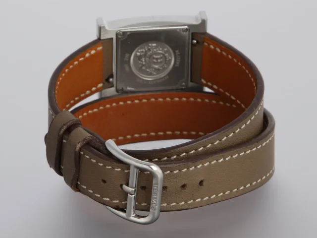 Hermès Small H Heure Double Tour Watch in Swift leather from Ann's Fabulous Finds, photo 5 of 6