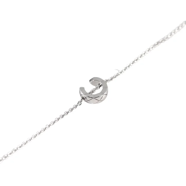 Chanel Coco 18k White Gold Bracelet in White from The Purse Affair