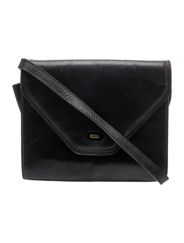 Bally Leather Crossbody Bag in black Leather from The RealReal