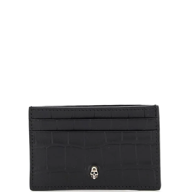 Alexander McQueen Card Holder, Croc Black/Silver from Cultstatus, photo 1 of 1
