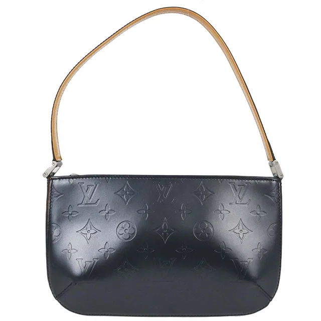 Louis Vuitton Blue Monogram Mat Fowler Handbag M55145 in Blue Leather from AMORE Vintage Tokyo
