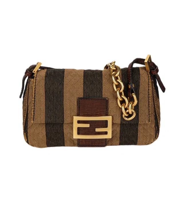 Fendi Pecan Mini Mamma Baguette Brown in Brown Leather from Luxury Promise