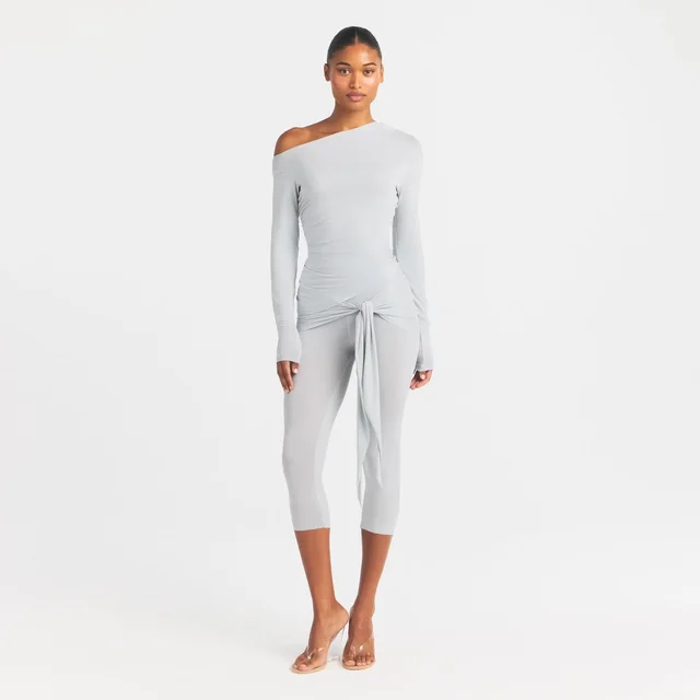 SKIMS cupro jersey wrap capri, photo 3 of 4 from SKIMS