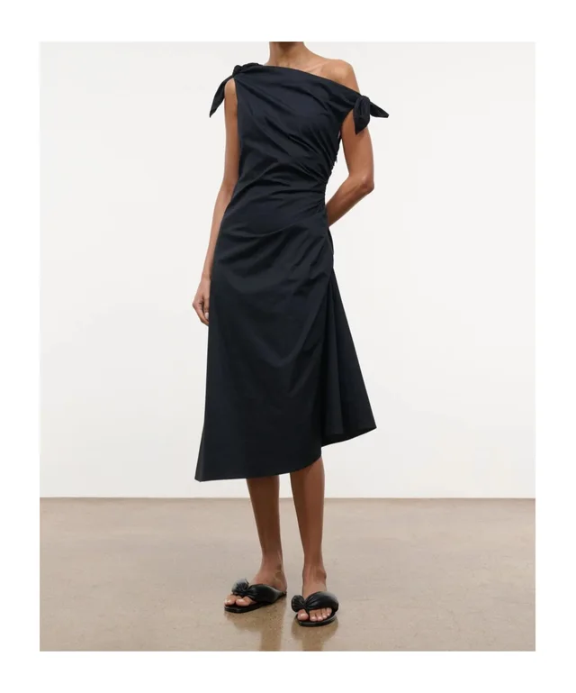 Staud Pleated midi dress, photo 3 of 7 from SENSER
