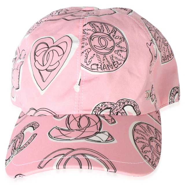 Chanel 23P Pink Cotton CC Baseball Cap in Pink from myGemma
