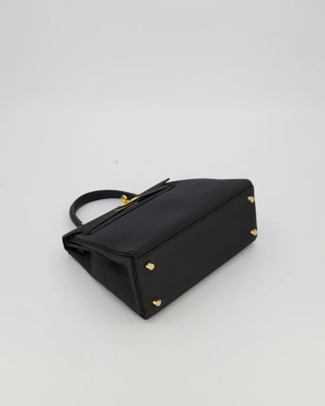 Hermès Kelly 25 Retourne Bag in Black Togo leather from Sellier, photo 20 of 22