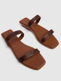 Bembien Sandals with Woven Straps in 100% Cow, photo 3 of 5 from LUISAVIAROMA