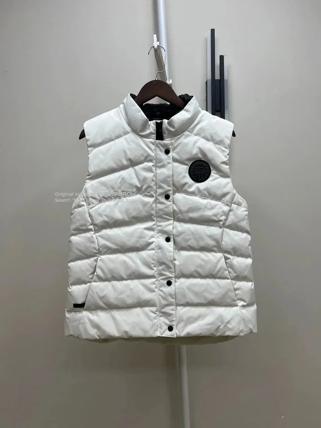 Canada Goose Women's Freestyle White Down Vest L 99nwt from Grailed