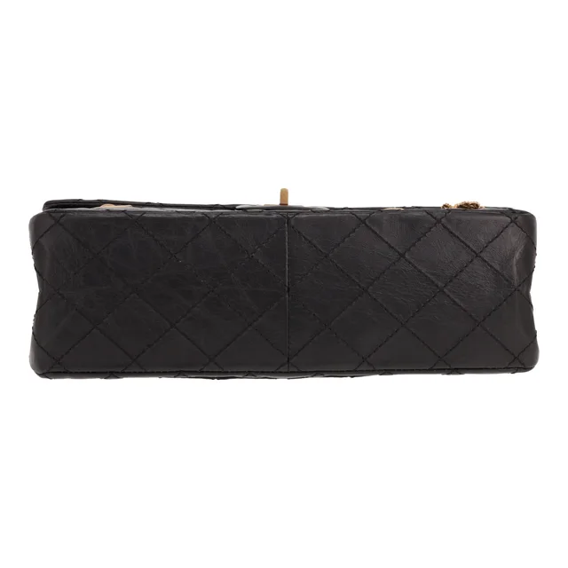 Chanel 2.55 shoulder bag in Black Leather from Collector Square, photo 3 of 5