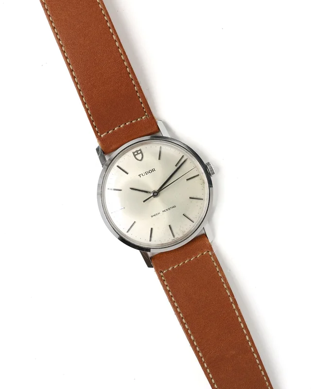 Tudor Oyster 34mm c. 1960 Watch in Leather from A Retro Tale