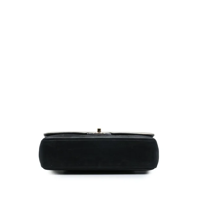 Black Chanel Medium Classic Bicolor Caviar and Iridescent Calfskin Double Flap Shoulder Bag in Black Caviar leather from Designer Revival, photo 2 of 2