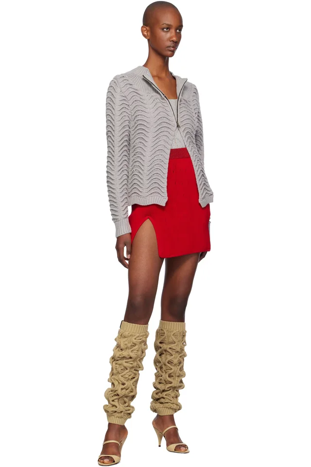 Isa Boulder Red Jennie Miniskirt, photo 4 of 4 from SSENSE