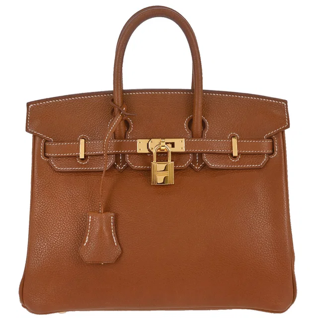 Hermès Fauve Barenia Faubourg Birkin 25 Handbag from AMORE Vintage Tokyo