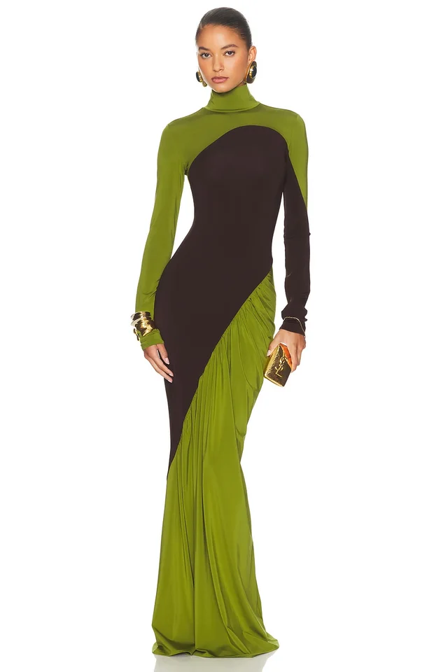 Helsa The Abstraction Color Blocked Jersey Dress from FWRD, photo 1 of 1