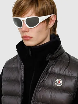 Moncler Mask-style sunglasses in 0% Platinum, photo 3 of 5 from LUISAVIAROMA