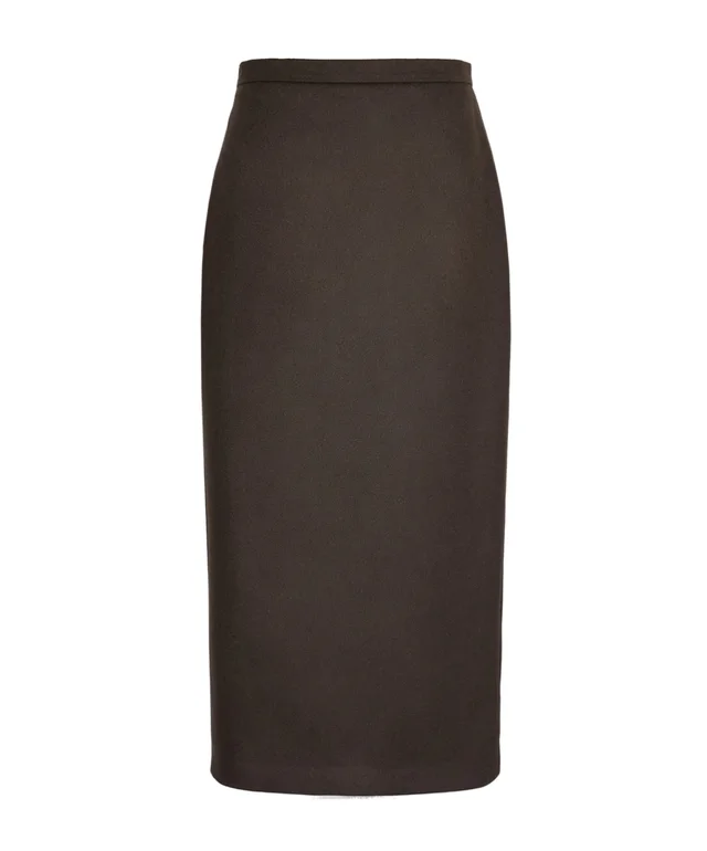 Max Mara Sable-look camel pencil skirt - Dark brown from SENSER, photo 1 of 1