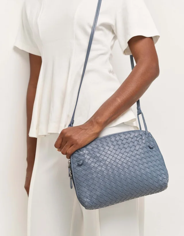 Bottega Veneta Intrecciato Duffle Shoulder Bag Lamb Grey in Grey Woven leather from SACLÀB, photo 2 of 2