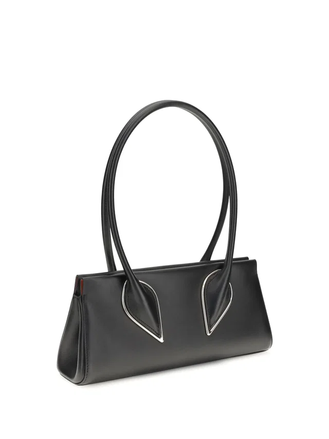 Christian Louboutin Venus Shoulder Bag — Black Calfskin Leather in Black Calfskin from HEWI