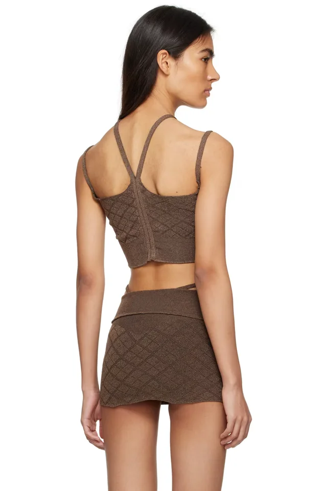 KNWLS Brown Cali Tank Top, photo 3 of 4 from SSENSE