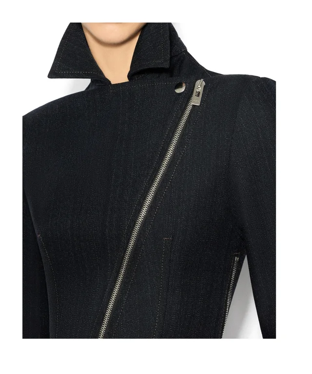 Alaia WOOL DENIM BIKER JACKET, photo 5 of 5 from SENSER