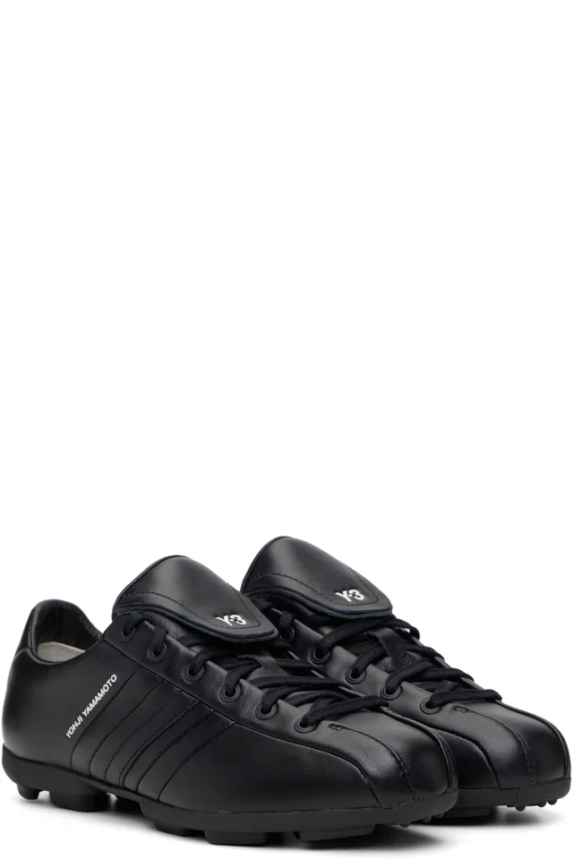 Y-3 Black Field Sneakers, photo 4 of 5 from SSENSE