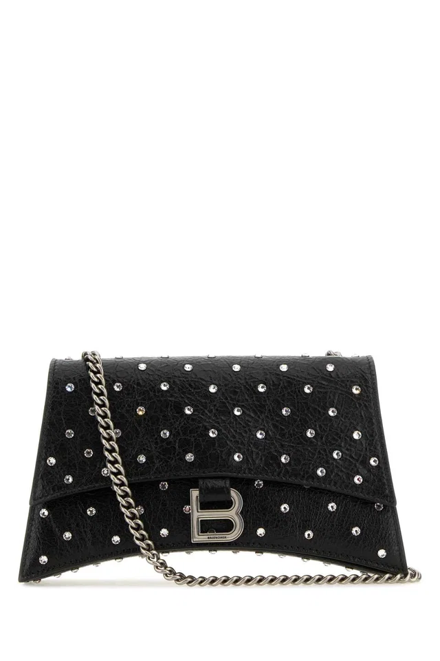 Balenciaga Shoulder Bag — Black in Black Lambskin from HEWI