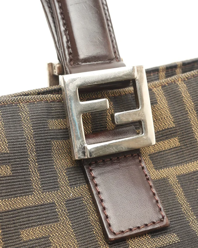 Fendi Small Zucca Tote Bag in Canvas from A Retro Tale, photo 6 of 7