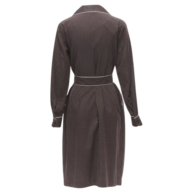 Dries Van Noten cotton pyjama robe dress in Red, photo 5 of 6 from ShopSimon
