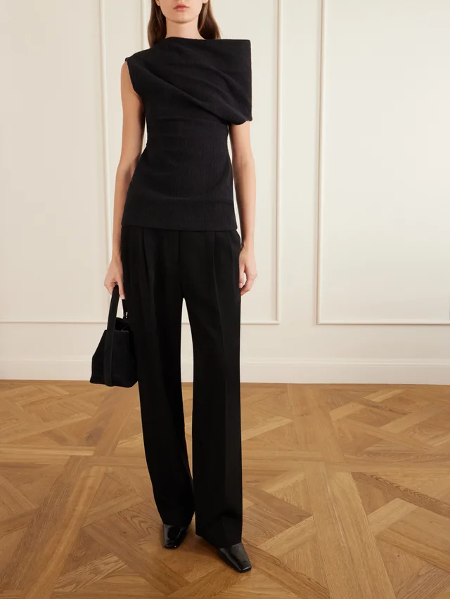 Toteme One-shoulder top black, photo 2 of 4 from SENSER