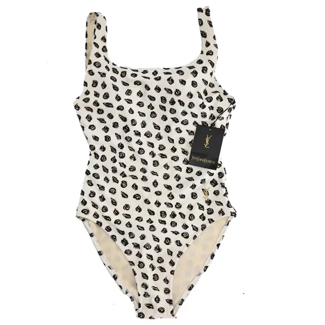 Saint Laurent Swimwear Swimsuit Ivory #9M in White from AMORE Vintage Tokyo
