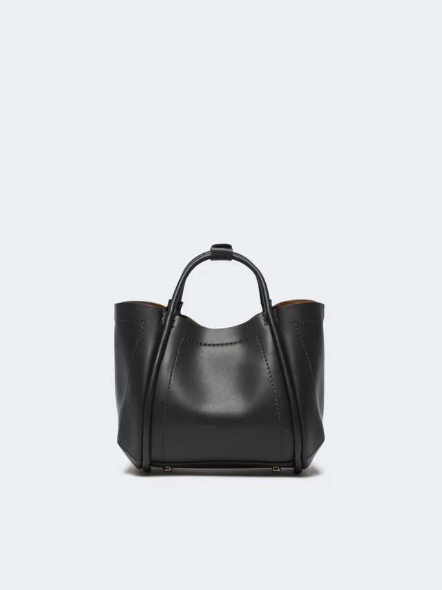 Max Mara Extra-small leather Marine bag - Black, photo 3 of 5 from SENSER