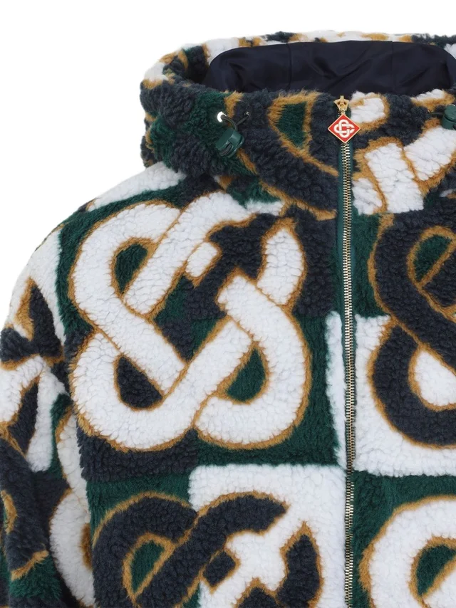Casablanca Classic Plaid Logo Fleece Jacket, photo 3 of 4 from SENSER