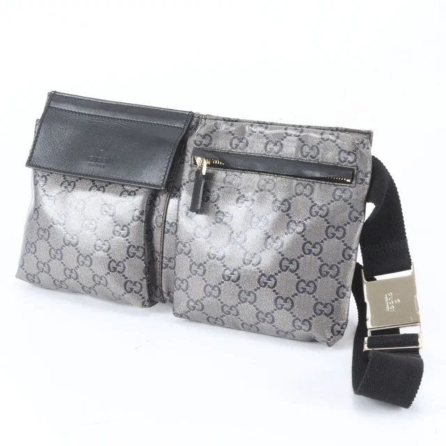 Gucci GG Supreme Leather 2-Way Belt Bag Crossbody Body Waist Pouch Shoulder in Leather from The Reluxe