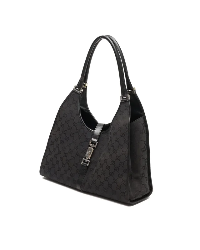 Gucci GG Jackie Bardot Bag in Canvas from A Retro Tale, photo 2 of 8