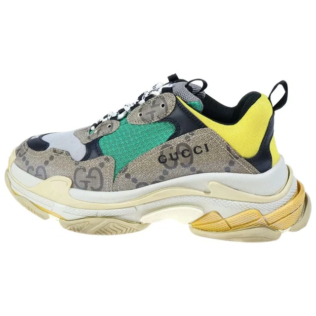Gucci the Hacker Project Triple S Sneakers Beige in Beige from The Reluxe