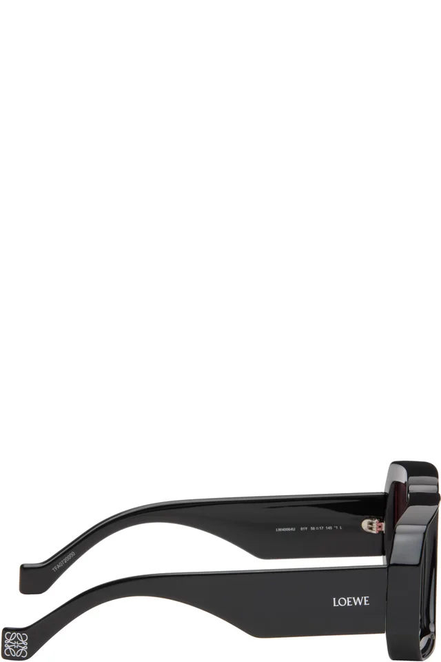 LOEWE Black Paula's Ibiza Dive In Mask Sunglasses, photo 2 of 4 from SSENSE